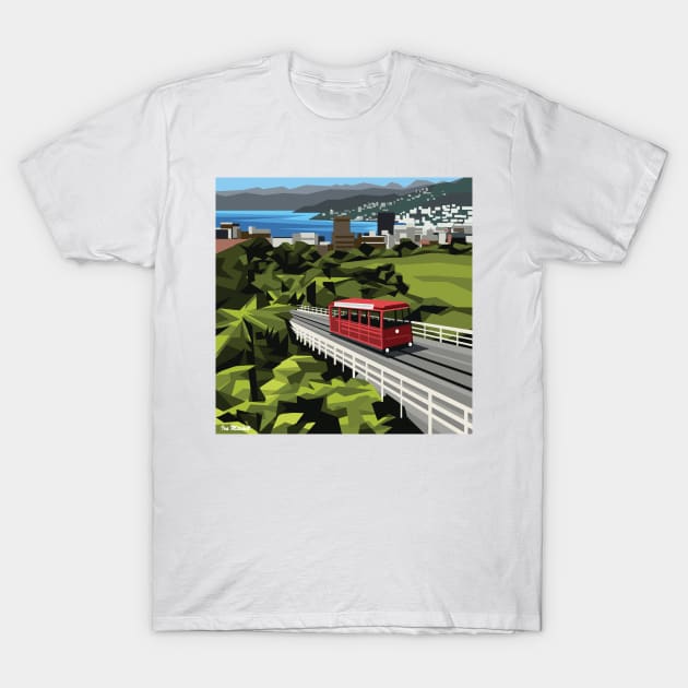 Wellington Tram T-Shirt by irajane